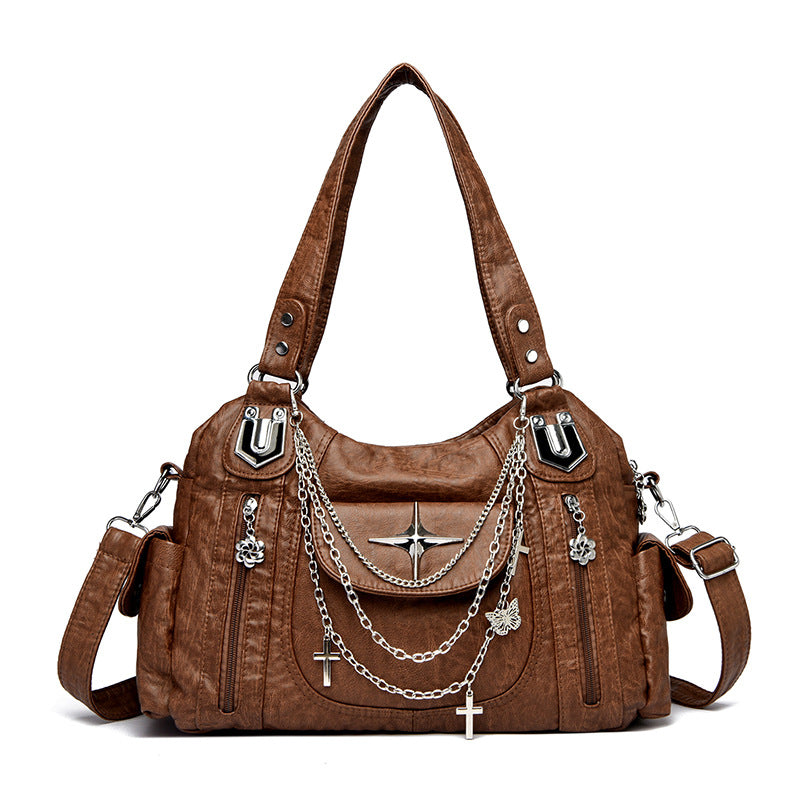 Women's Tote Bag in gray leopard print - product photo 9