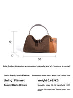 Women's Cowhide Handbag in brown - product photo 2