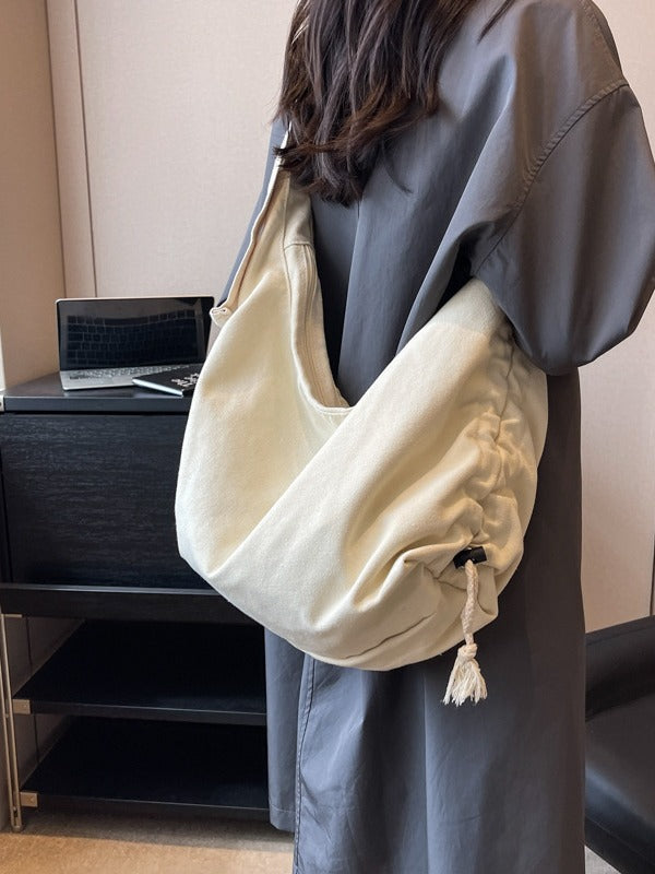 Women's Canvas Crossbody Bag in black - product photo 3