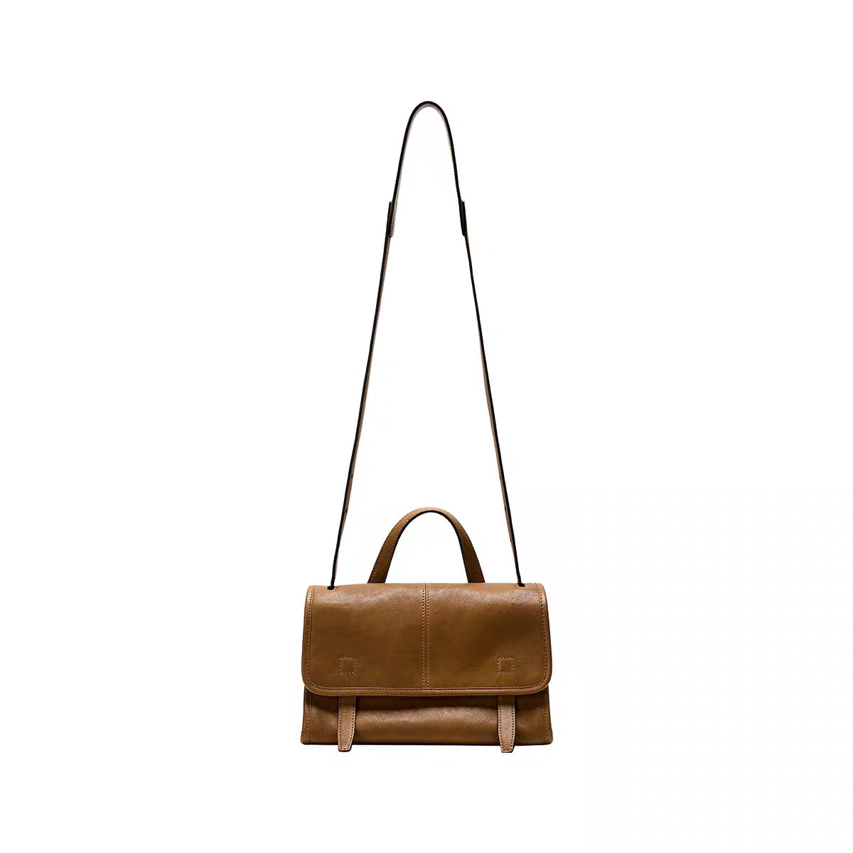 Women's Genuine Leather Crossbody Bag in elephant gray mini - product photo 10