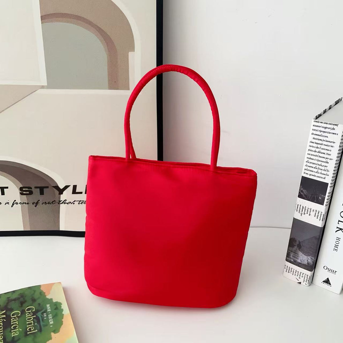 Women's Nylon Bucket Bag in pink - product photo 29