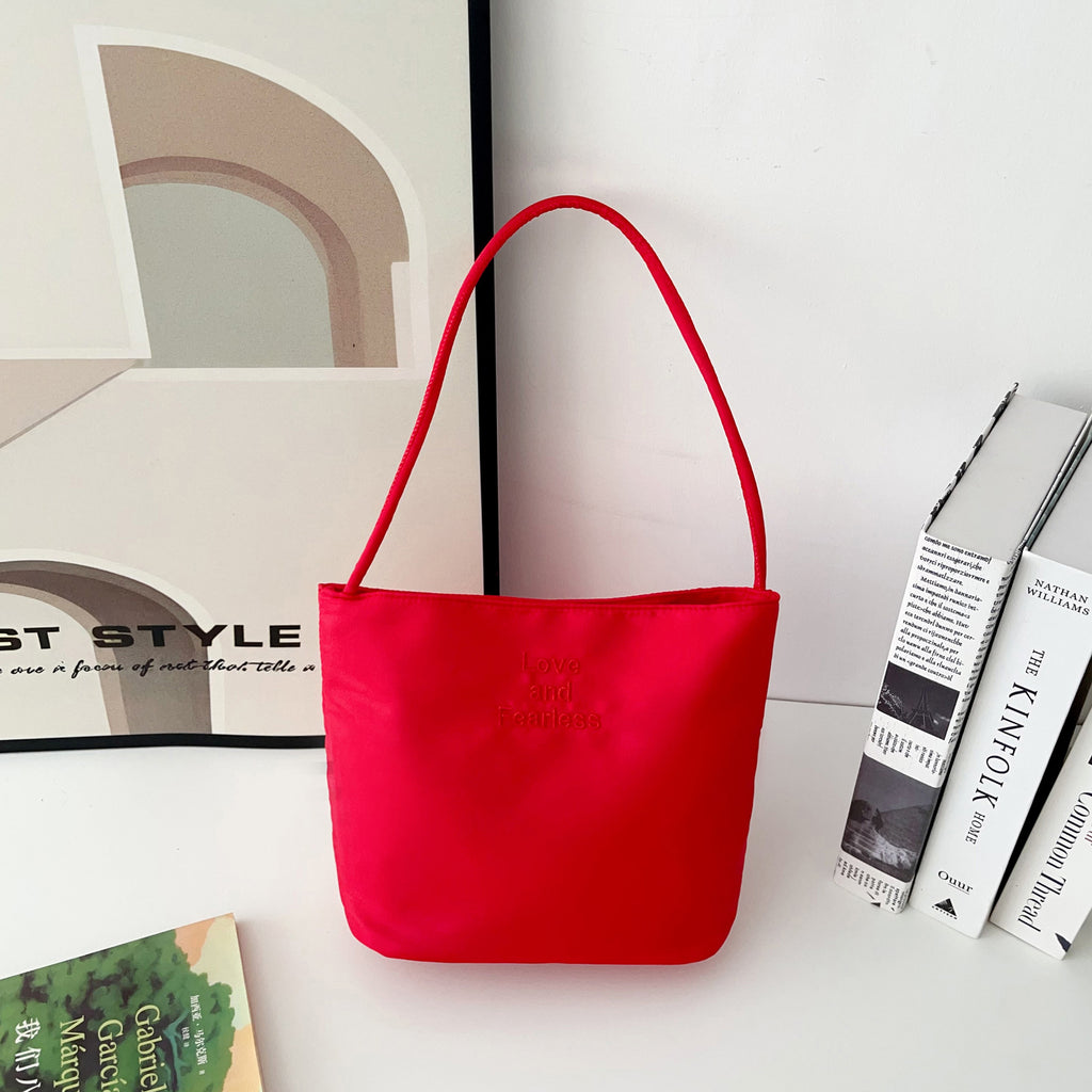 Women's Nylon Bucket Bag in pink - product photo 2