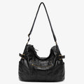 Women's Leather Shoulder Bag in black - product photo 6