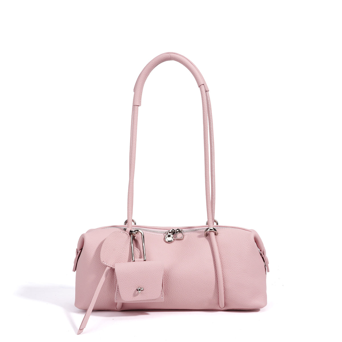Women's Genuine Leather Shoulder Bag in sunset yellow - product photo 9