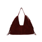Women's Suede Tote Bag in black - product photo 3
