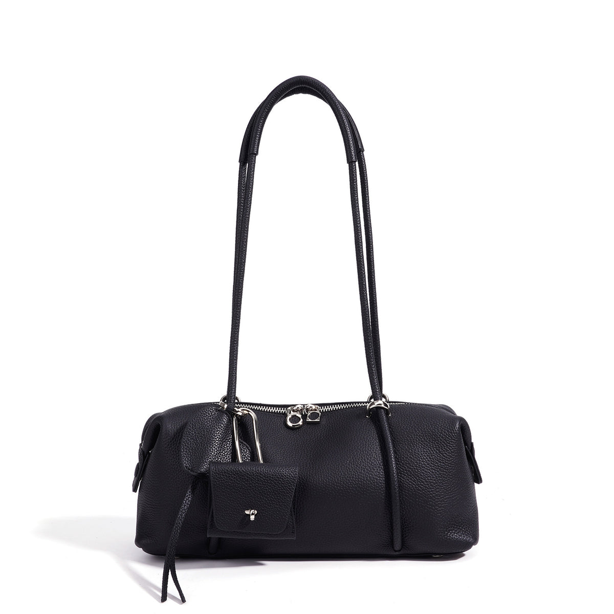 Women's Genuine Leather Shoulder Bag in sunset yellow - product photo 8