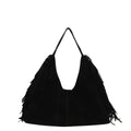 Women's Suede Tote Bag in black - product photo 5