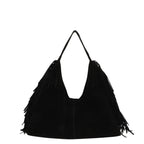 Women's Suede Tote Bag in black - product photo 5
