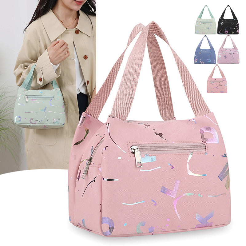Women's Nylon Shoulder Bag in black - product photo 2