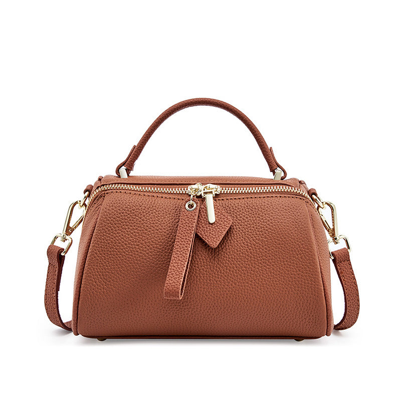 Women's Genuine Leather Handbag in black - product photo 8