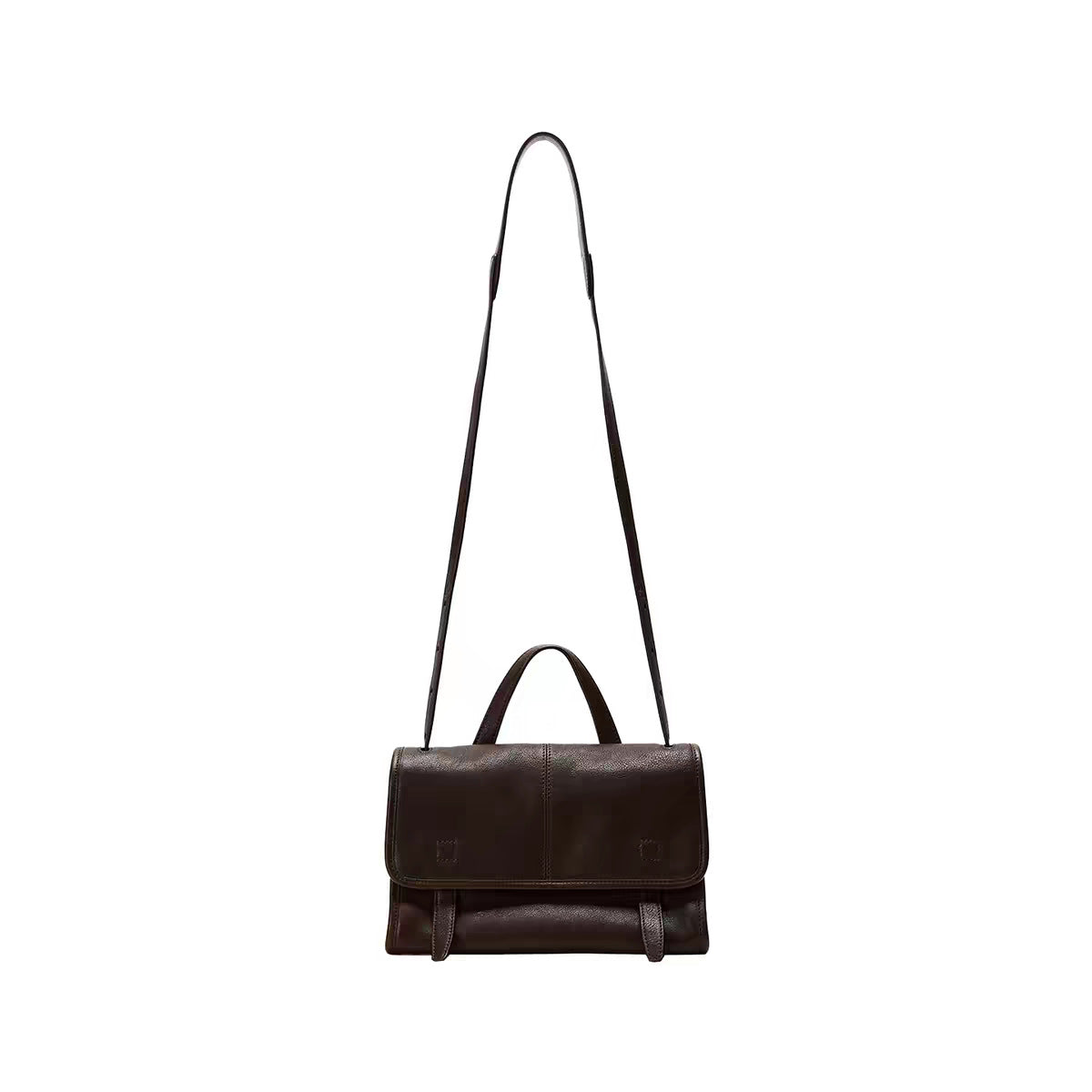 Women's Genuine Leather Crossbody Bag in elephant gray mini - product photo 11