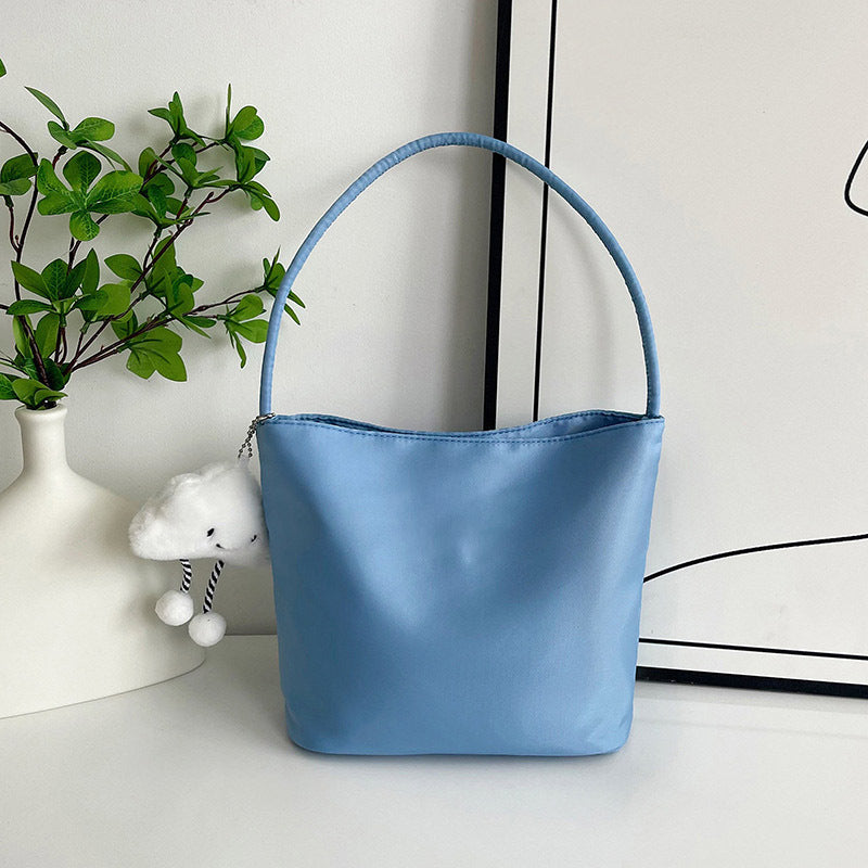 Women's Nylon Bucket Bag in pink - product photo 19