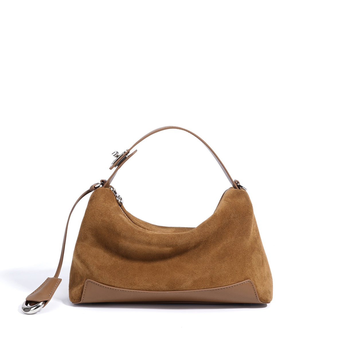 Women's Suede Crossbody Bag in brown - product photo 6