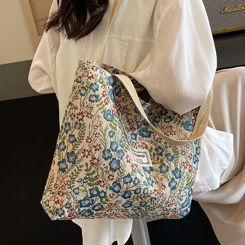 Women's Canvas Tote Bag in large blue - product photo 6
