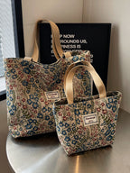 Women's Canvas Tote Bag in large blue - product photo 5