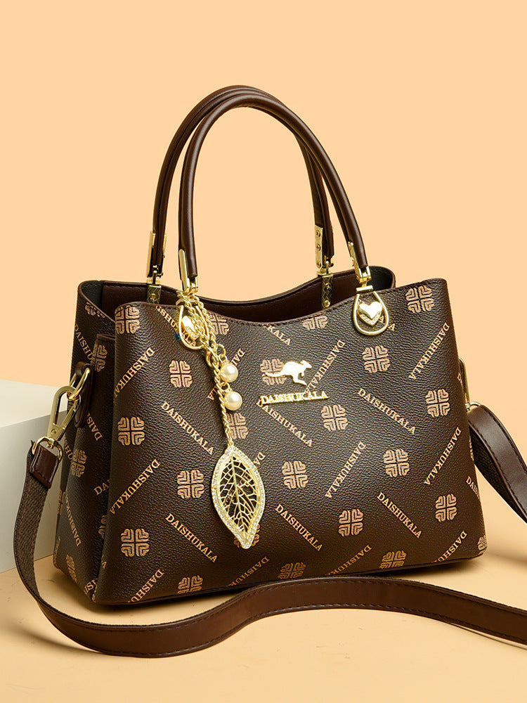 Women's Crossbody Bag in off-white with light brown - product photo 3