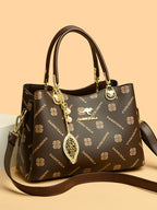 Women's Crossbody Bag in off-white with light brown - product photo 3