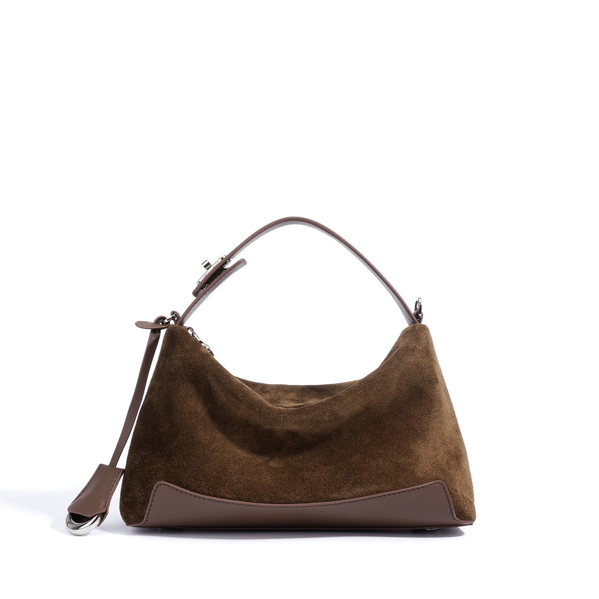 Women's Suede Crossbody Bag in brown - product photo 8