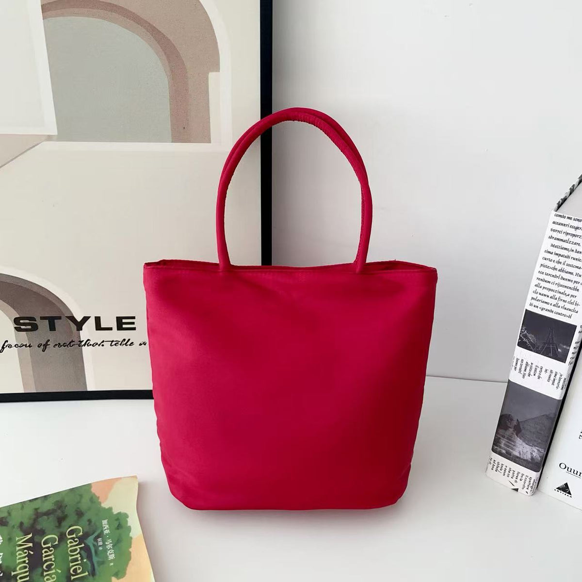 Women's Nylon Bucket Bag in pink - product photo 28