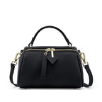 Women's Genuine Leather Handbag in black - product photo 6