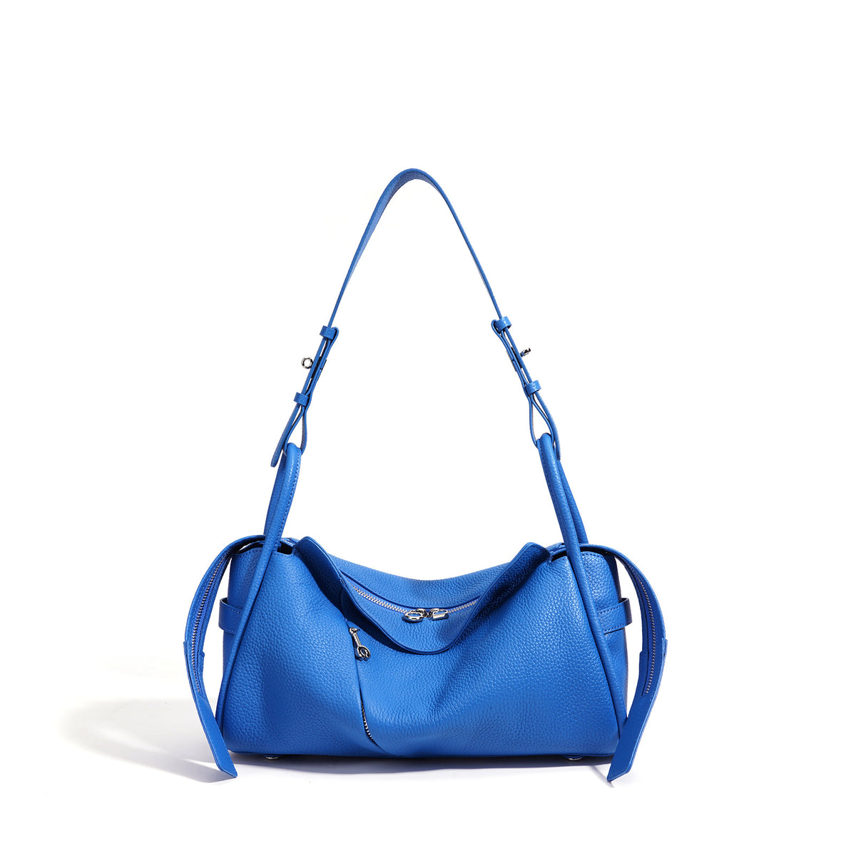 Women's Genuine Leather Crossbody Bag in black - product photo 3