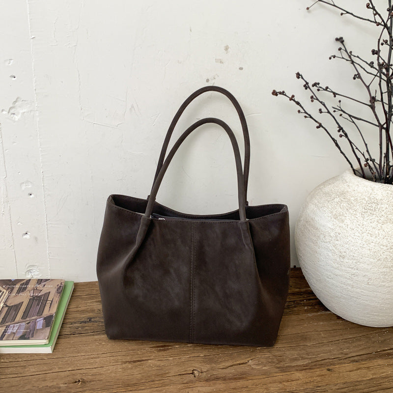 Women's Shoulder Bag in brown with pendant - product photo 12