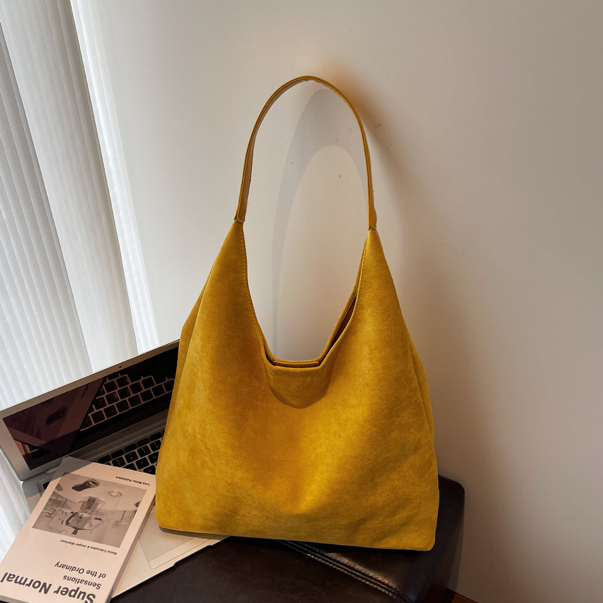 Women's Corduroy Tote Bag in brown - product photo 16