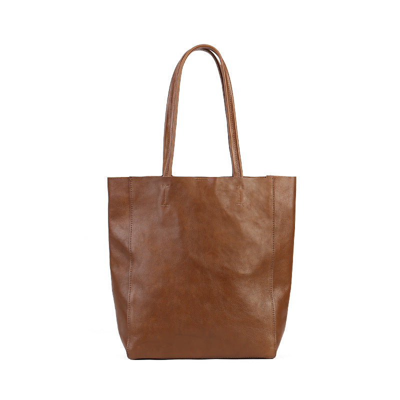 Women's Genuine Leather Shoulder Bag in black - product photo 5