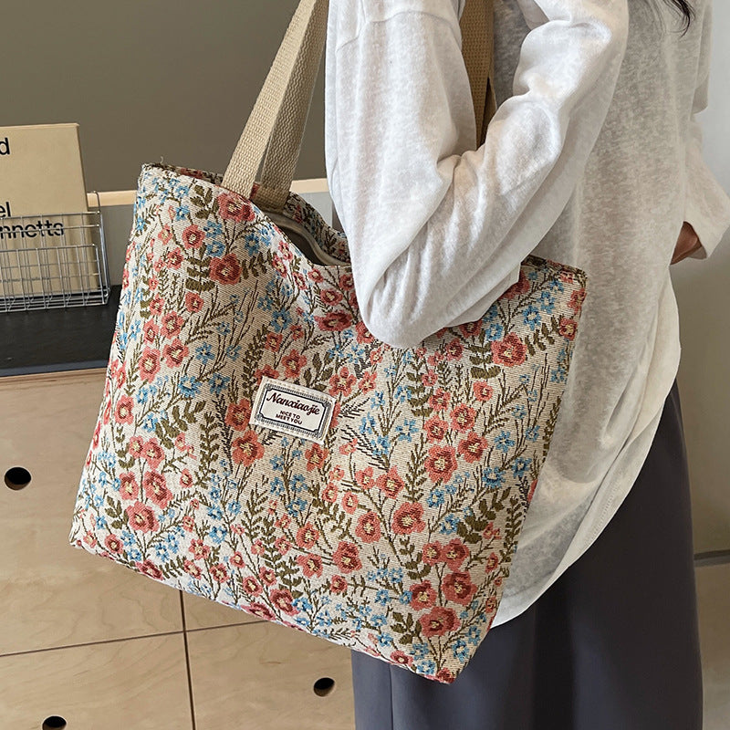 Women's Canvas Tote Bag in large blue - product photo 8