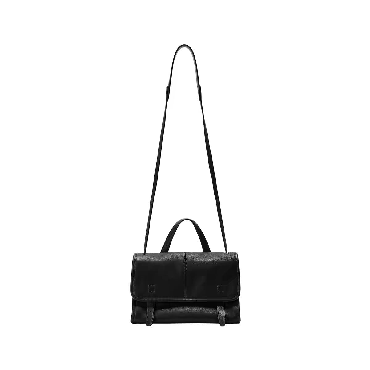 Women's Genuine Leather Crossbody Bag in elephant gray mini - product photo 12