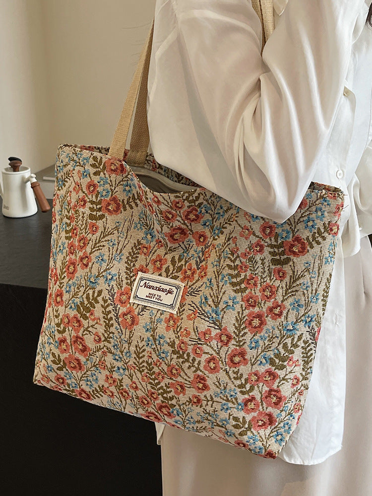 Women's Canvas Tote Bag in large blue - product photo 4