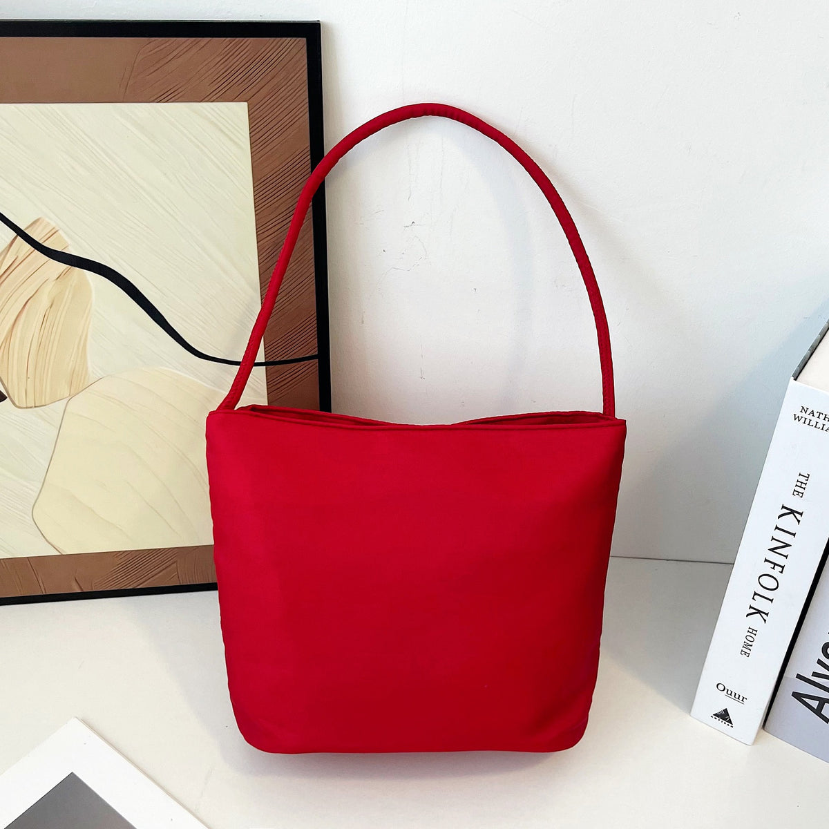 Women's Nylon Bucket Bag in pink - product photo 20
