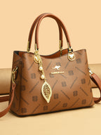 Women's Crossbody Bag in off-white with light brown - product photo 2