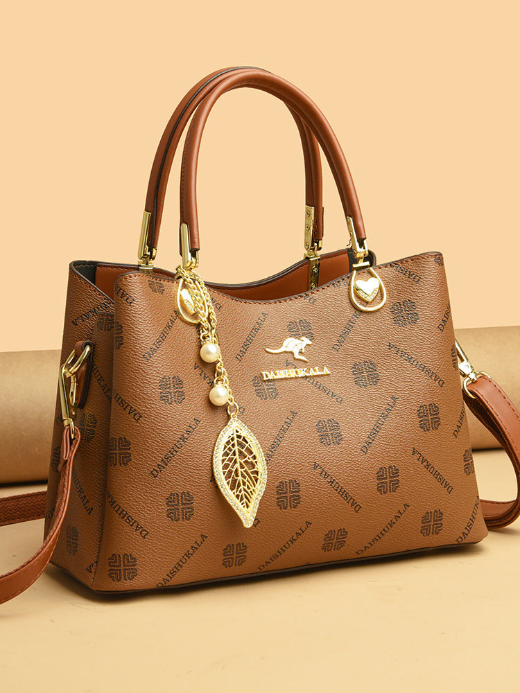 Women's Crossbody Bag in off-white with light brown - product photo 2