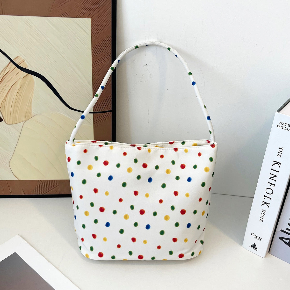 Women's Nylon Bucket Bag in pink - product photo 22