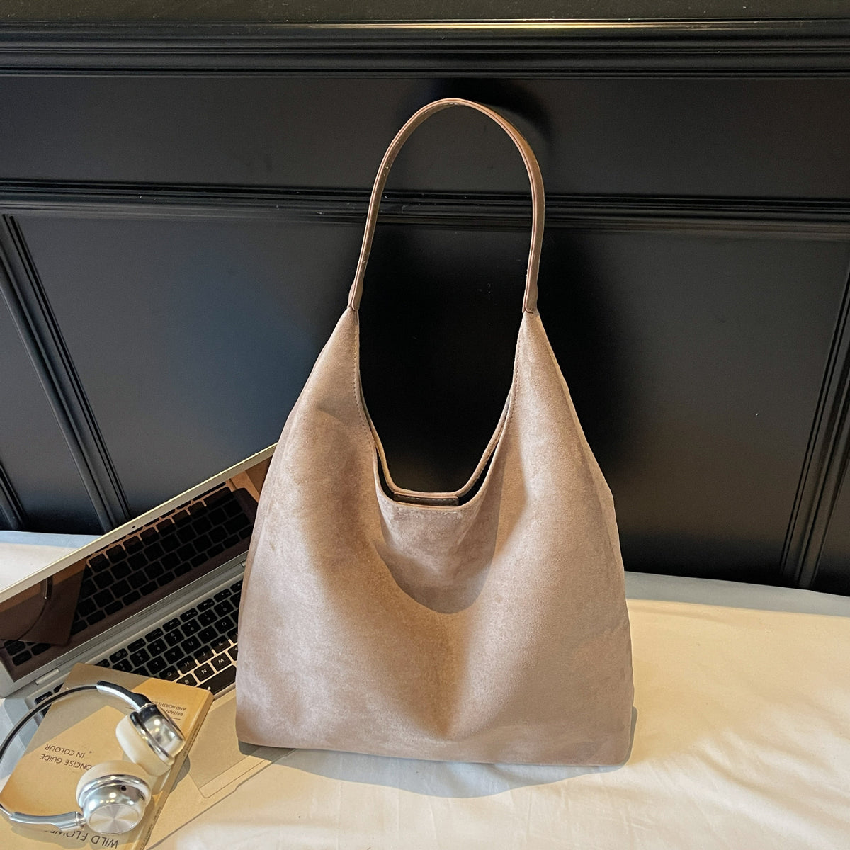 Women's Corduroy Tote Bag in brown - product photo 15