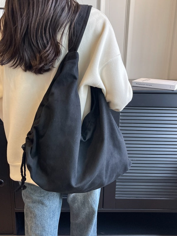 Women's Canvas Crossbody Bag in black - product photo 2