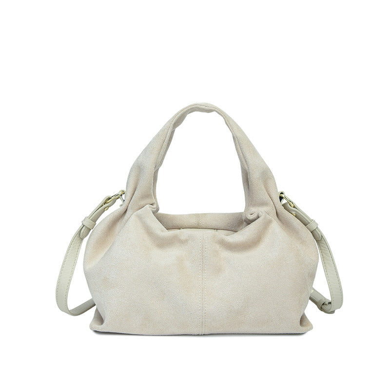 Women's Suede Handbag in coffee - product photo 10