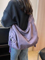 Women's Canvas Crossbody Bag in black - product photo 5