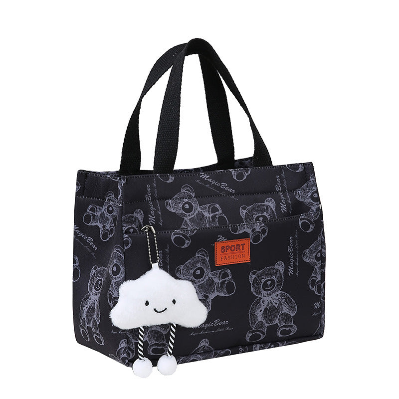 Women's Bag in black bear bento style - product photo 5