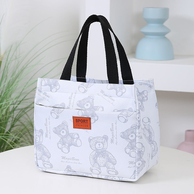 Women's Bag in black bear bento style - product photo 2