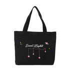 Women's Canvas Shoulder Bag in white no pendant - product photo 3