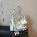 Women's Backpack in off-white with pendant - product photo 2