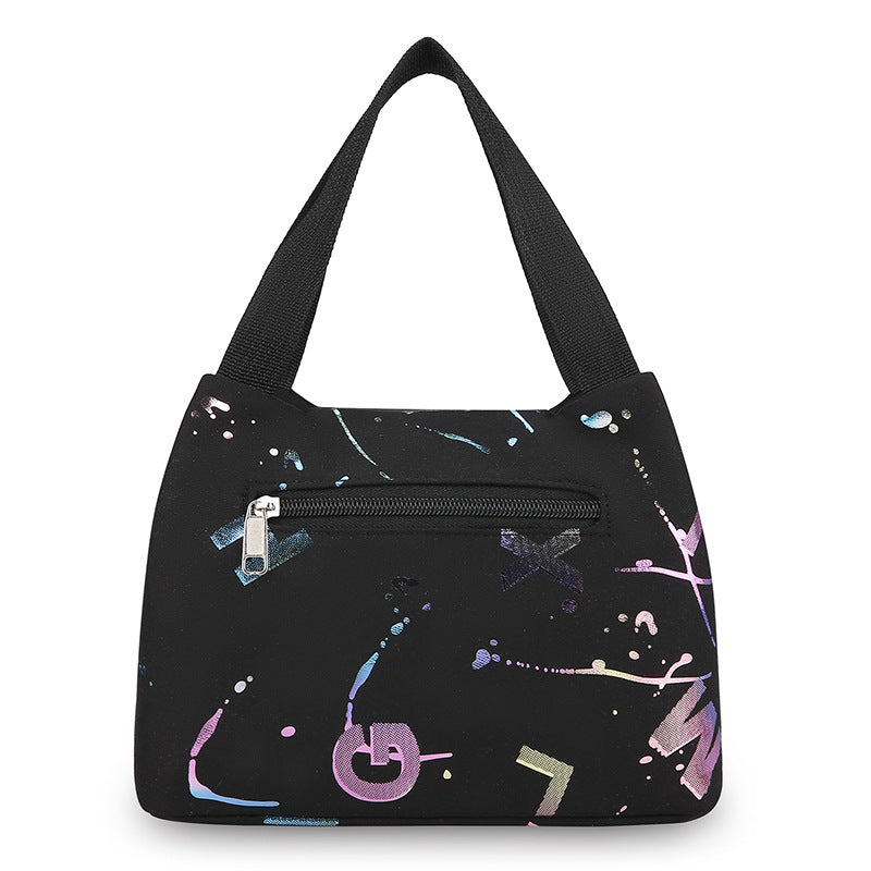 Women's Nylon Shoulder Bag in black - product photo 6