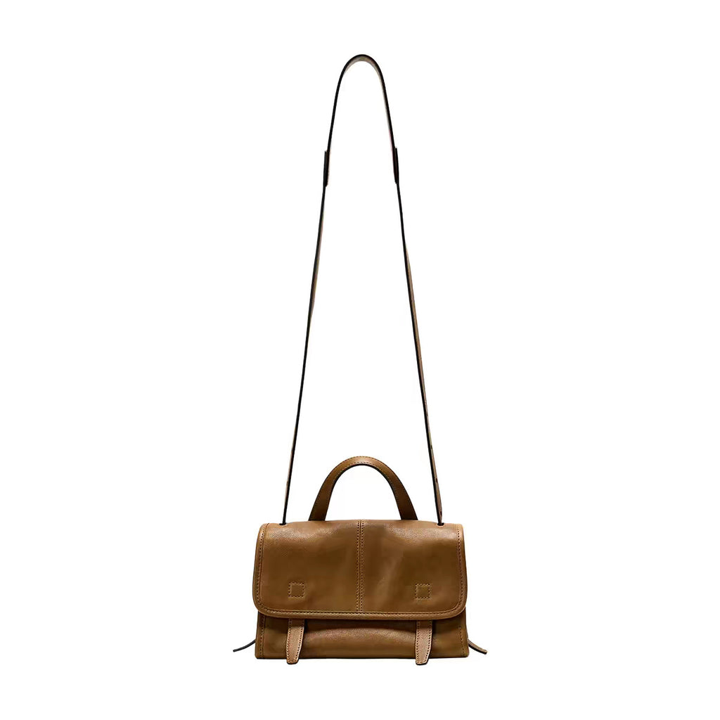 Women's Genuine Leather Crossbody Bag in elephant gray mini - product photo 6