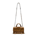 Women's Genuine Leather Crossbody Bag in elephant gray mini - product photo 6