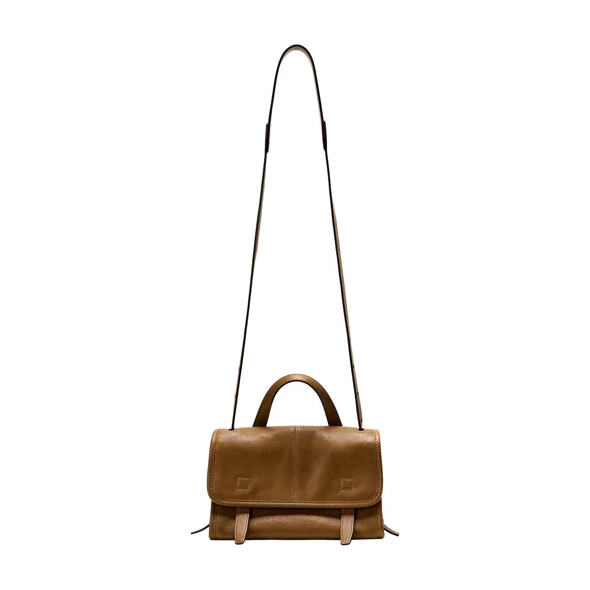 Women's Genuine Leather Crossbody Bag in elephant gray mini - product photo 6