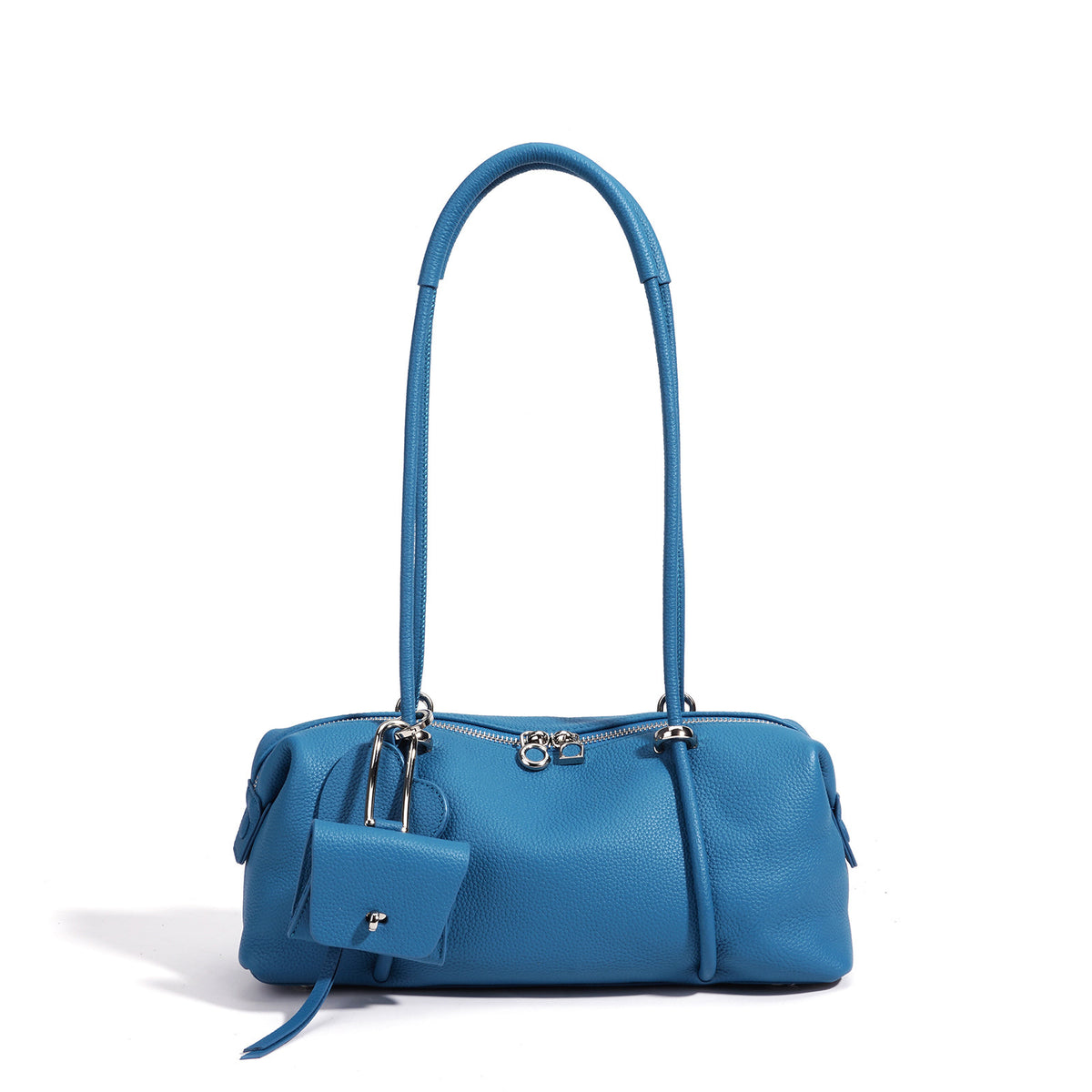 Women's Genuine Leather Shoulder Bag in sunset yellow - product photo 7