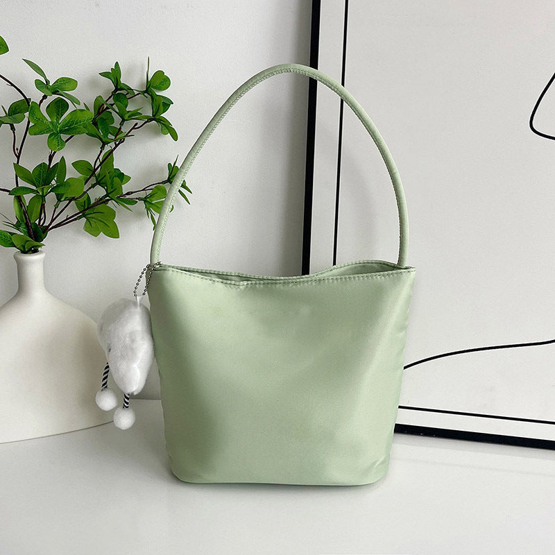 Women's Nylon Bucket Bag in pink - product photo 16