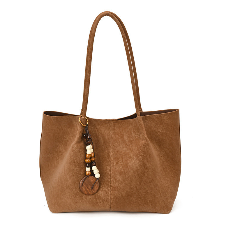 Women's PU Leather Tote Bag in black - product photo 10